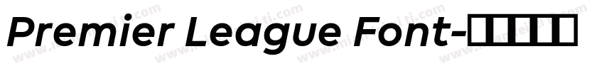 Premier League Font字体转换